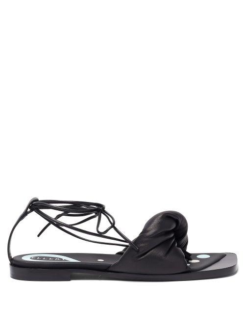 Matchesfashion.com Ellery - Themister Wrap Leather Sandals - Womens - Black