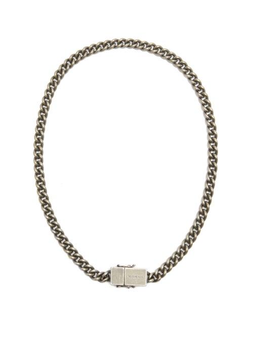 Matchesfashion.com Vetements - Usb-c Sterling-silver Necklace - Mens - Silver