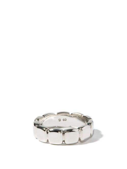 Matchesfashion.com Tom Wood - Cushion Band Sterling-silver Ring - Mens - Silver