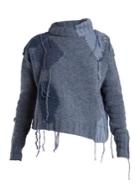 Acne Studios Ovira Distressed Intarsia-knit Wool-blend Sweater