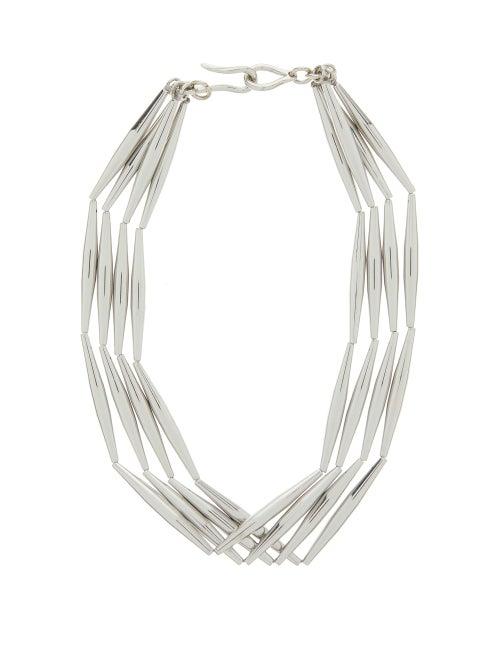 Matchesfashion.com Tohum - Lumia Helia Silver-plated Choker - Womens - Silver