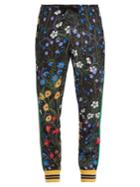 Gucci New Flora-print Web-trimmed Jersey Track Pants