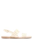 Matchesfashion.com Ancient Greek Sandals - Dinami Woven-leather Slingback Sandals - Womens - White
