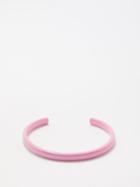 Joolz By Martha Calvo - Logo-engraved Enamel Bangle - Womens - Pink