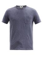 Matchesfashion.com Ymc - Wild Ones Garment-dyed Cotton-jersey T-shirt - Mens - Navy