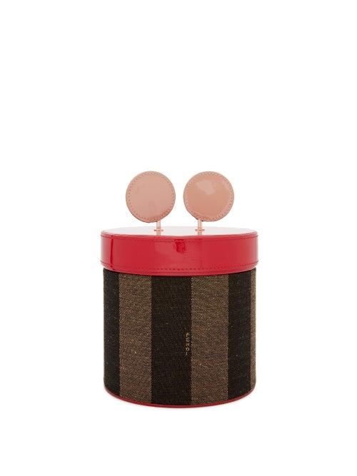 Matchesfashion.com Fendi - Cofanetto Jacquard-stripe Jewellery Box - Brown Multi