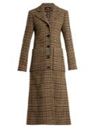 Kwaidan Editions Miles Hound's-tooth Wool-blend Coat