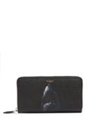 Givenchy Shark-print Zip-around Leather Wallet
