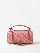 Valentino Garavani - Rockstud Spike Small Leather Shoulder Bag - Womens - Light Pink