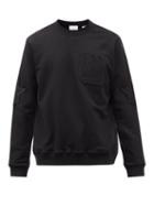 Burberry - Logo-appliqu Cotton-jersey Sweatshirt - Mens - Black