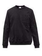 Burberry - Logo-appliqu Cotton-jersey Sweatshirt - Mens - Black
