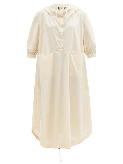 Matchesfashion.com Birkenstock X Toogood - The Forager Hooded Cotton-poplin Dress - Womens - Cream