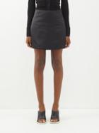 Proenza Schouler White Label - Satin Mini Skirt - Womens - Black