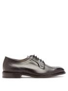Matchesfashion.com Tricker's - Robert Leather Derby Shoes - Mens - Black