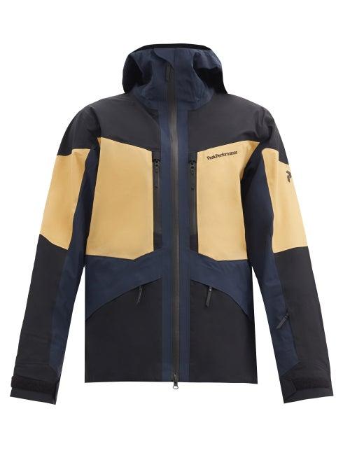 Matchesfashion.com Peak Performance - Gravity Hooded Panelled Soft-shell Ski Jacket - Mens - Navy