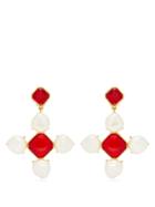 Oscar De La Renta Baroque Faux-pearl And Crystal Drop Earrings