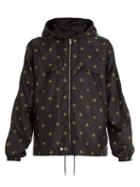 Matchesfashion.com Gucci - Bee And Star Jacquard Shell Hooded Jacket - Mens - Black Multi