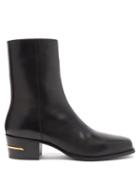 Matchesfashion.com Amiri - Square-toe Leather Ankle Boots - Mens - Black
