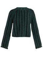 Mm6 Maison Margiela Cropped Ribbed-knit Wool Sweater