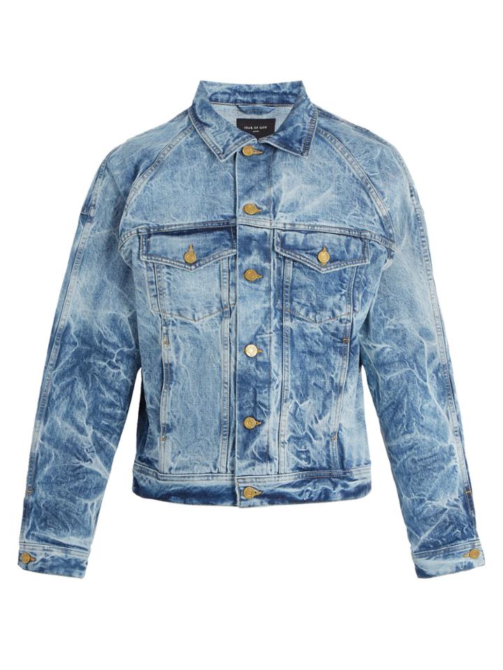Fear Of God Holy Water Denim Trucker Jacket
