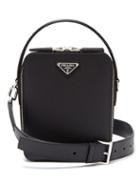 Matchesfashion.com Prada - Bandoliera Saffiano Leather Cross Body Bag - Mens - Black