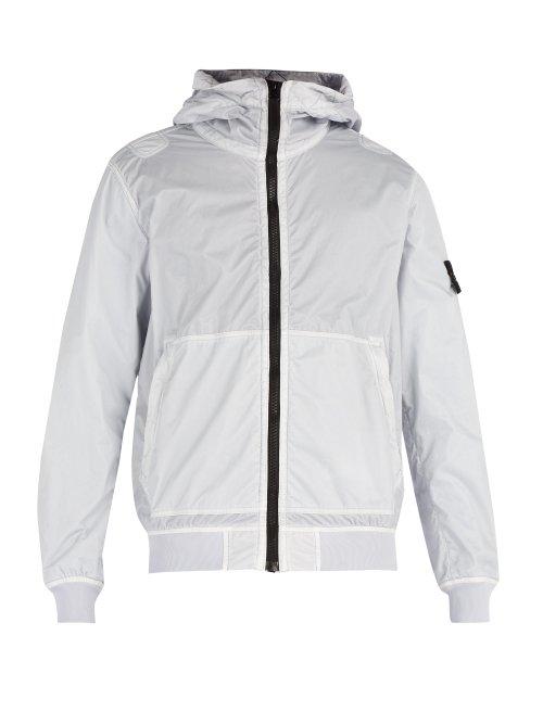 Matchesfashion.com Stone Island - Technical Nylon Jacket - Mens - Light Blue