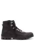 Matchesfashion.com Loewe - Brogue Leather Hiking Boots - Mens - Black