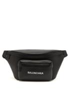 Balenciaga - Logo-print Leather Belt Bag - Mens - Black