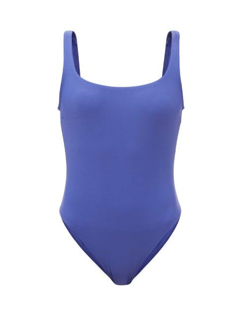 Matteau - The Nineties Scoop-back Swimsuit - Womens - Cobalt Blue