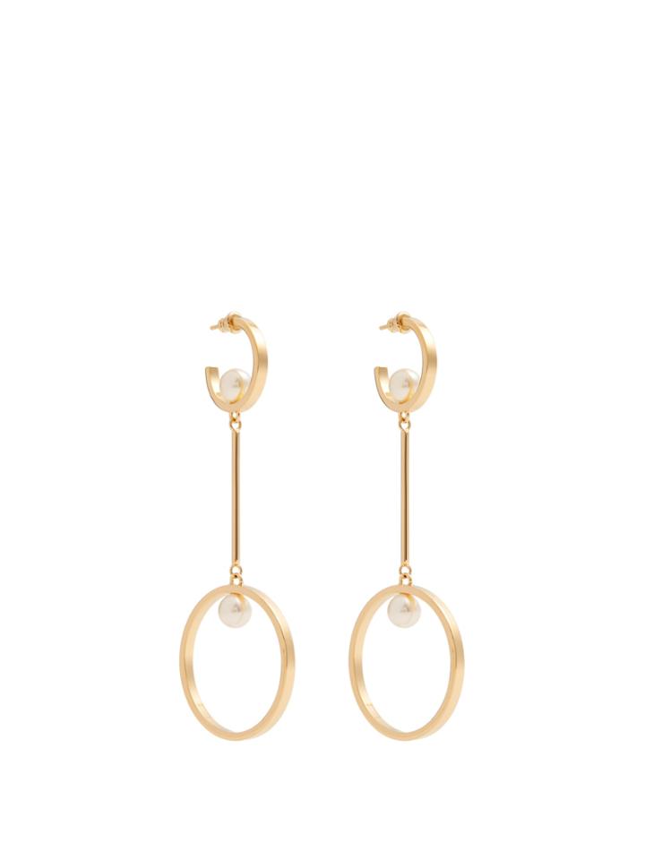 Chloé Darcey Pearl-embellished Drop Earrings