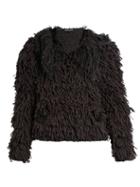 Tabula Rasa Mala Hand-fringed Alpaca-blend Bomber Jacket