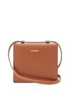 Matchesfashion.com Jil Sander - Case Mini Leather Cross Body Bag - Womens - Brown