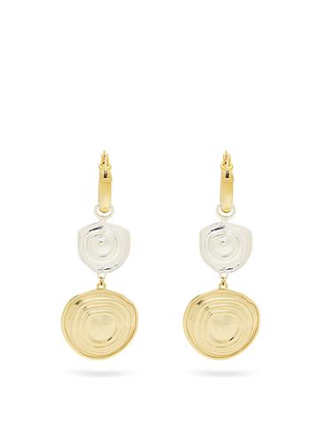 Ellery Aegean Brass Drop Earrings