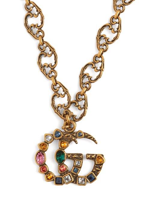 Matchesfashion.com Gucci - Gg Crystal Embellished Pendant - Womens - Multi
