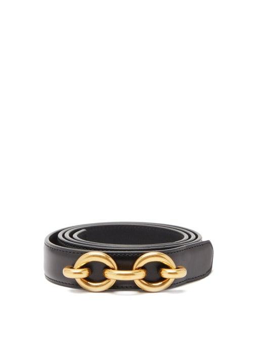 Matchesfashion.com Saint Laurent - Maillon Leather Belt - Womens - Black