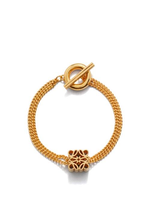Loewe - Anagram Chain Bracelet - Womens - Gold