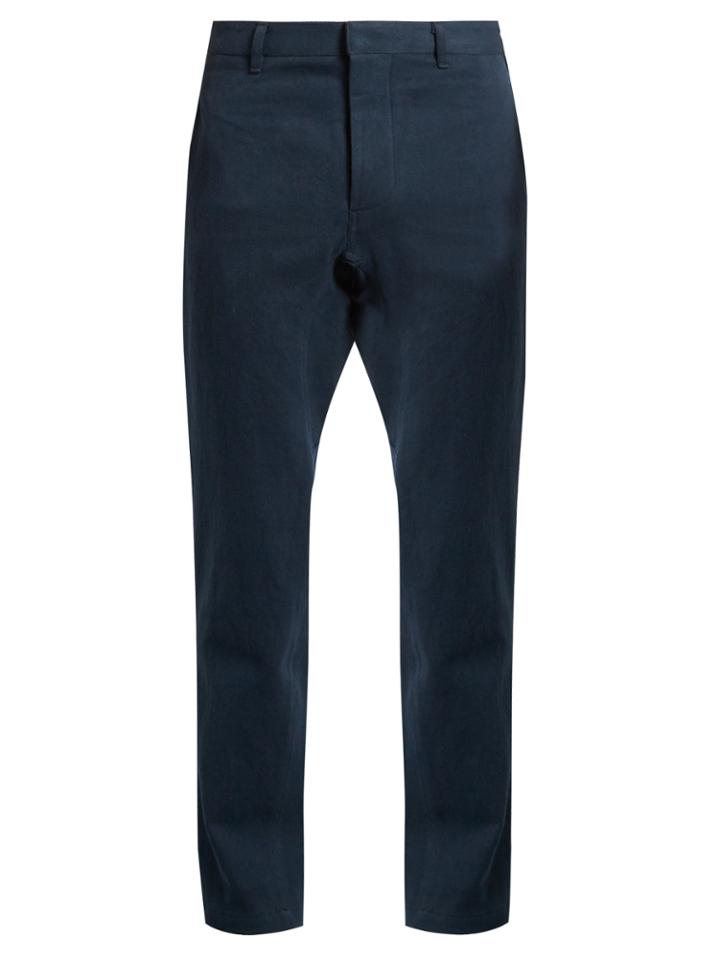Fanmail Hemp And Cotton-blend Drill Straight-leg Trousers