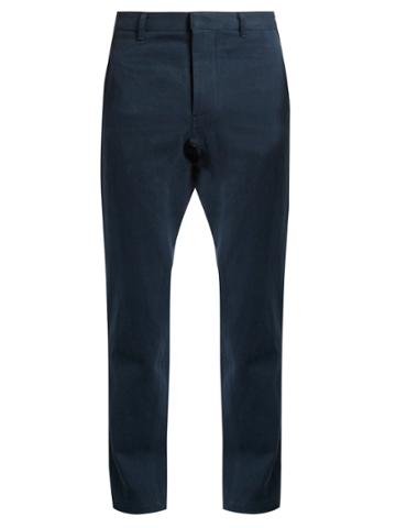 Fanmail Hemp And Cotton-blend Drill Straight-leg Trousers