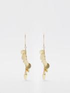 Alia Bin Omair - Satami 18kt Gold Drop Earrings - Womens - Yellow Gold