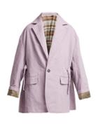 Matchesfashion.com Acne Studios - Oversized Single Breasted Cotton Blazer - Womens - Light Purple
