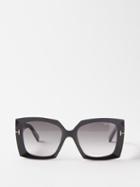 Tom Ford - Jacquetta Butterfly-frame Acetate Sunglasses - Womens - Black