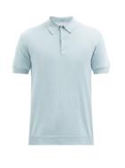 Matchesfashion.com Caruso - Silk-blend Jersey Polo Shirt - Mens - Light Blue
