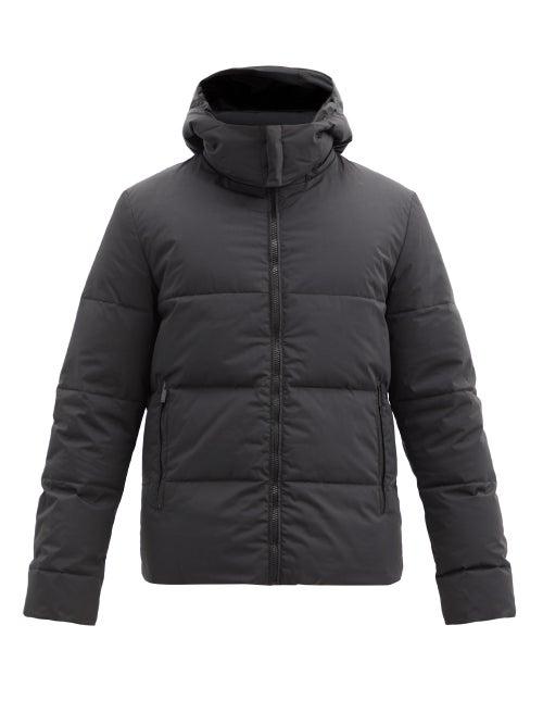 Matchesfashion.com Fendi - Reversible Logo-patch Quilted Down Jacket - Mens - Black