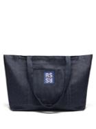 Raf Simons - Logo-patch Denim Tote - Womens - Blue