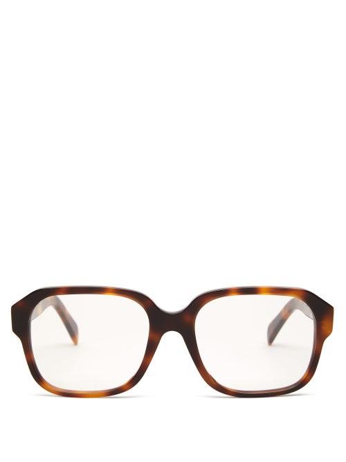 Matchesfashion.com Celine Eyewear - Oversized Square Tortoiseshell-acetate Glasses - Womens - Tortoiseshell