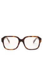 Matchesfashion.com Celine Eyewear - Oversized Square Tortoiseshell-acetate Glasses - Womens - Tortoiseshell
