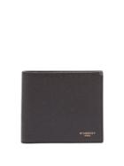 Matchesfashion.com Givenchy - Logo Grained Leather Billfold Wallet - Mens - Black