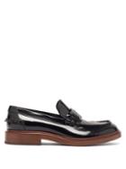 Matchesfashion.com Tod's - Patent-leather Penny Loafers - Womens - Black