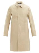Matchesfashion.com Mackintosh - Dunkeld Single-breasted Check-lined Cotton Coat - Mens - Beige