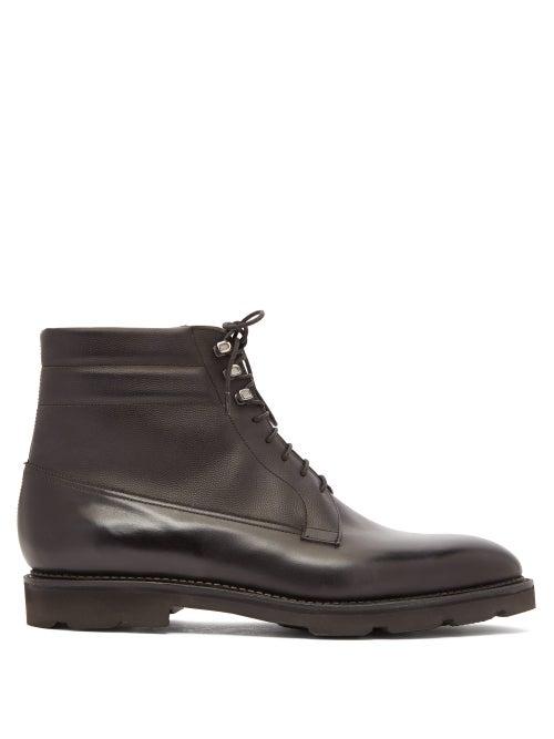 Matchesfashion.com John Lobb - Alder Leather Boots - Mens - Black